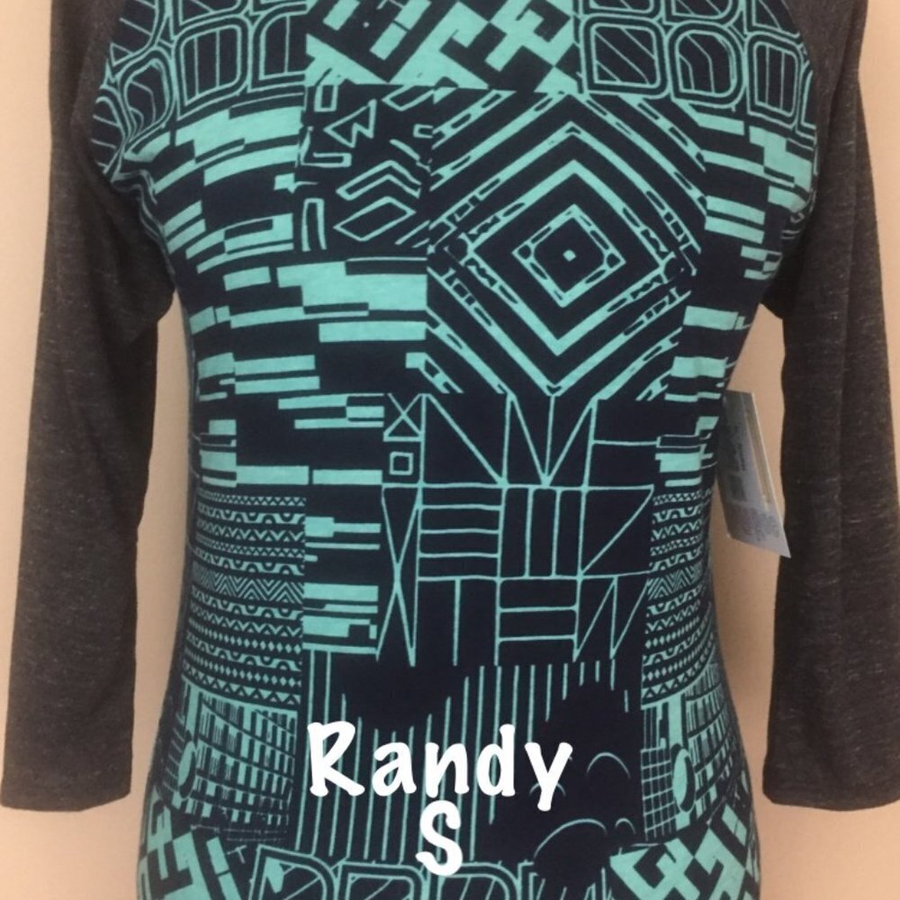 LuLaRoe Randy Baseball T new with tags